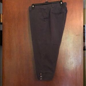 Navy cotton capris